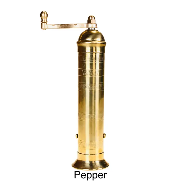 Brass Salt or Pepper Mill Pepper Grinder Salt Grinder 8 9 Gold Kitchen 