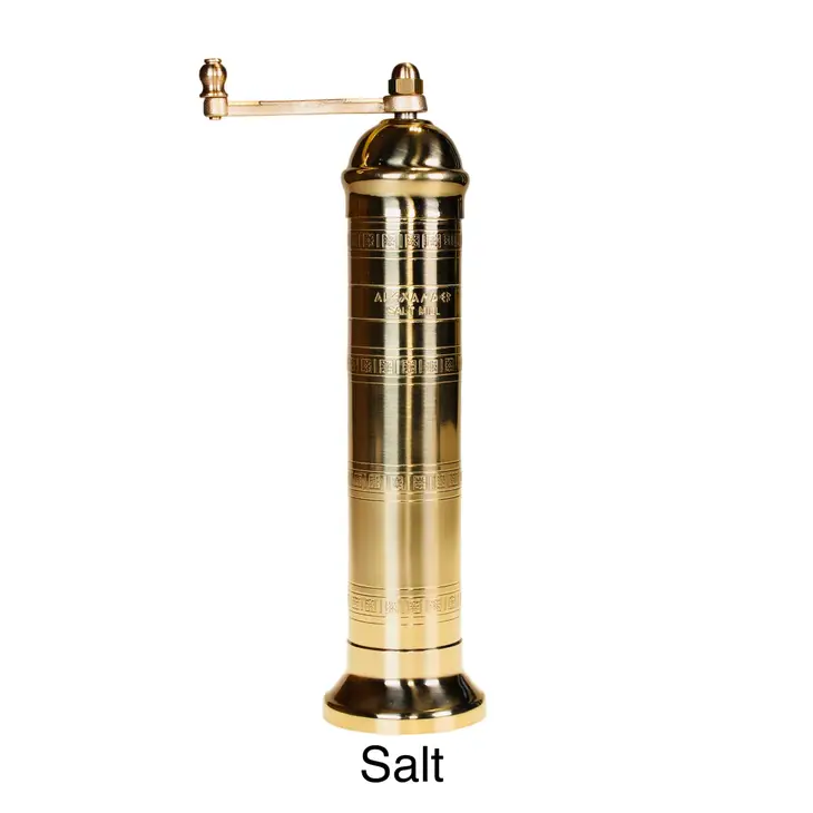 Brass Salt or Pepper Mill Pepper Grinder Salt Grinder 8 9 Gold Kitchen 