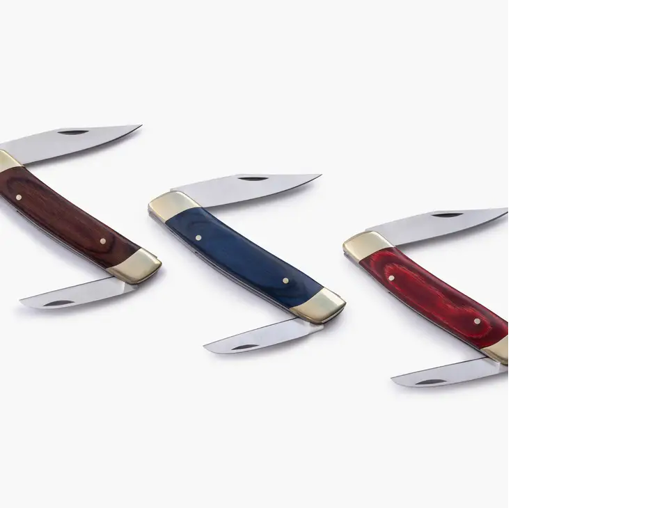 Whittler Knife - Double Blade - Red