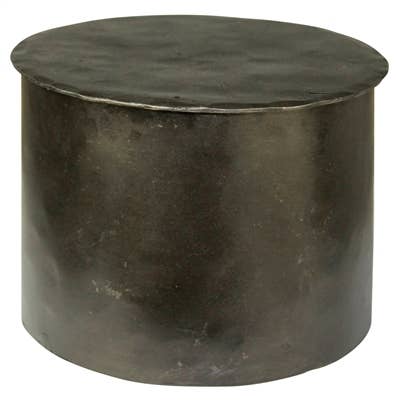 Zane Cylinder Box, Iron - Black