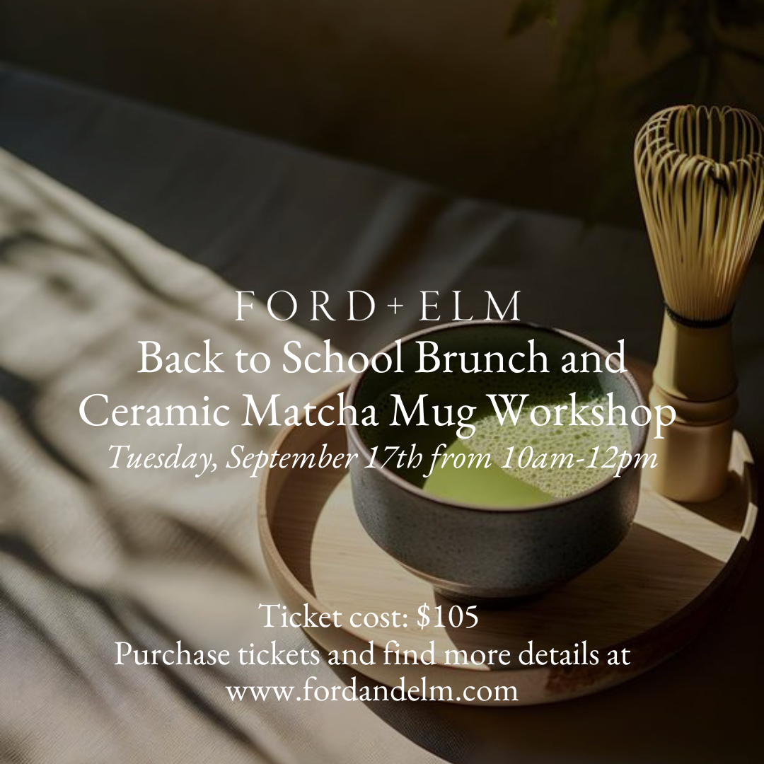 Back to School Brunch and Ceramic Matcha Mug Workshop - September 17th