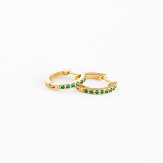 Gem Hoop Earrings - Hypoallergenic