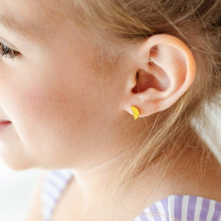 Lemon Stud Earrings - Hypoallergenic