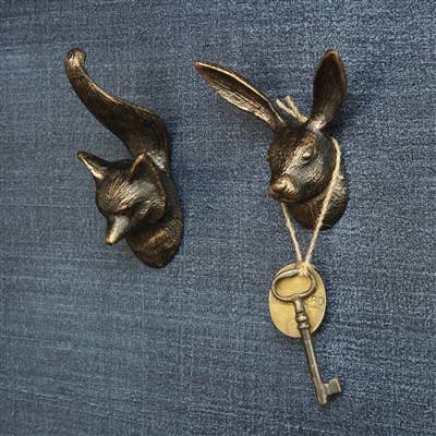 Hare Wall Hook - Cast Iron - FORD + ELM