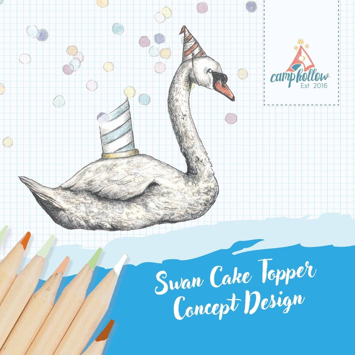 Swan Cake Topper - FORD + ELM