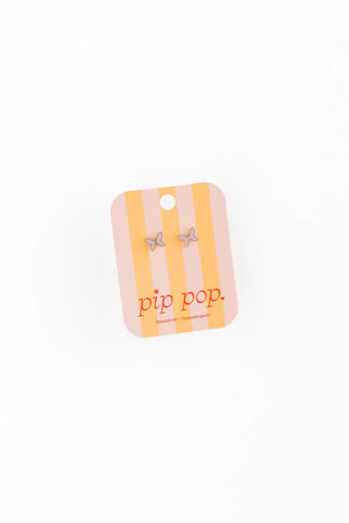 Enamel Butterfly Stud Earrings - Hypoallergenic