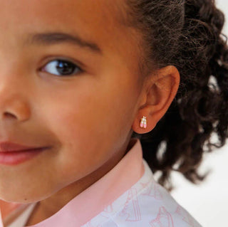 Ballet Slipper Stud Earrings - Hypoallergenic
