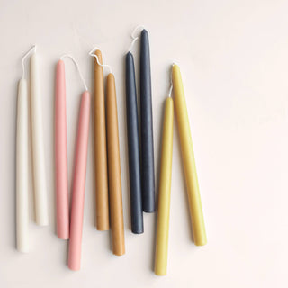 12" Beeswax Taper Candles