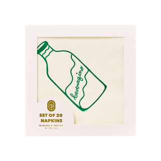 Beveragino Cocktail Paper Beverage Napkins - Set of 20