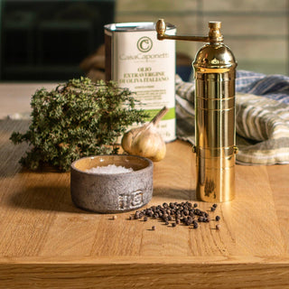 Brass Pepper Mill 7"