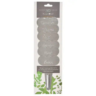 Packaging of Sophie Conran for Hammersmith plant labels with branding on a white background