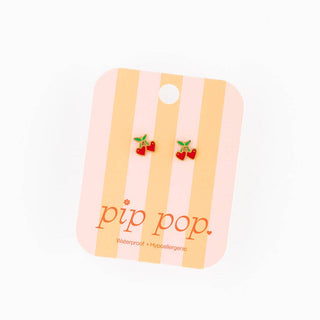 Cherries Stud Earring - Hypoallergenic