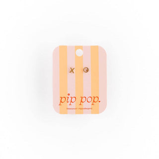 Hug + Kiss Stud Earrings - Hypoallergenic
