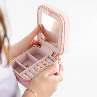 Pink Jewelry Travel Case