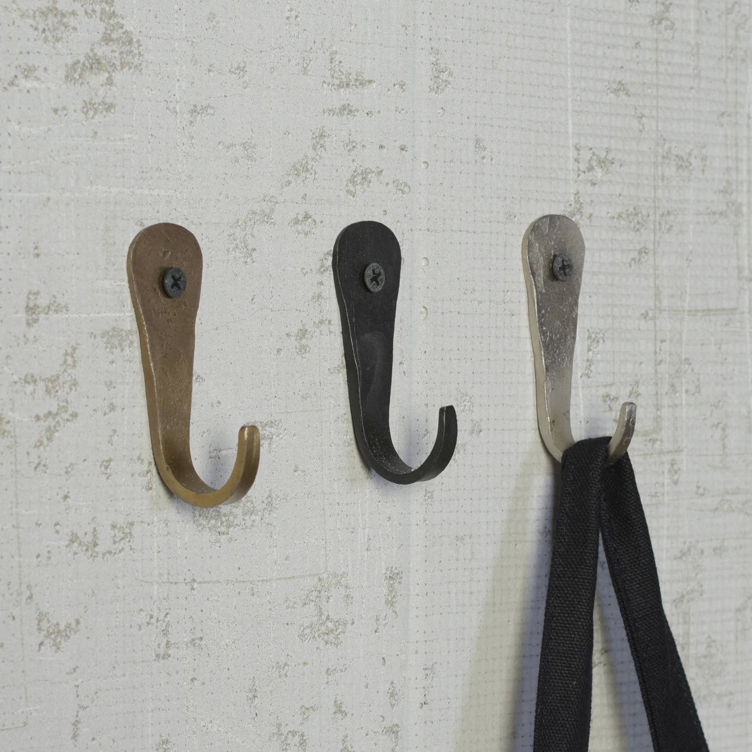 Forged Hook, Iron - Black - FORD + ELM