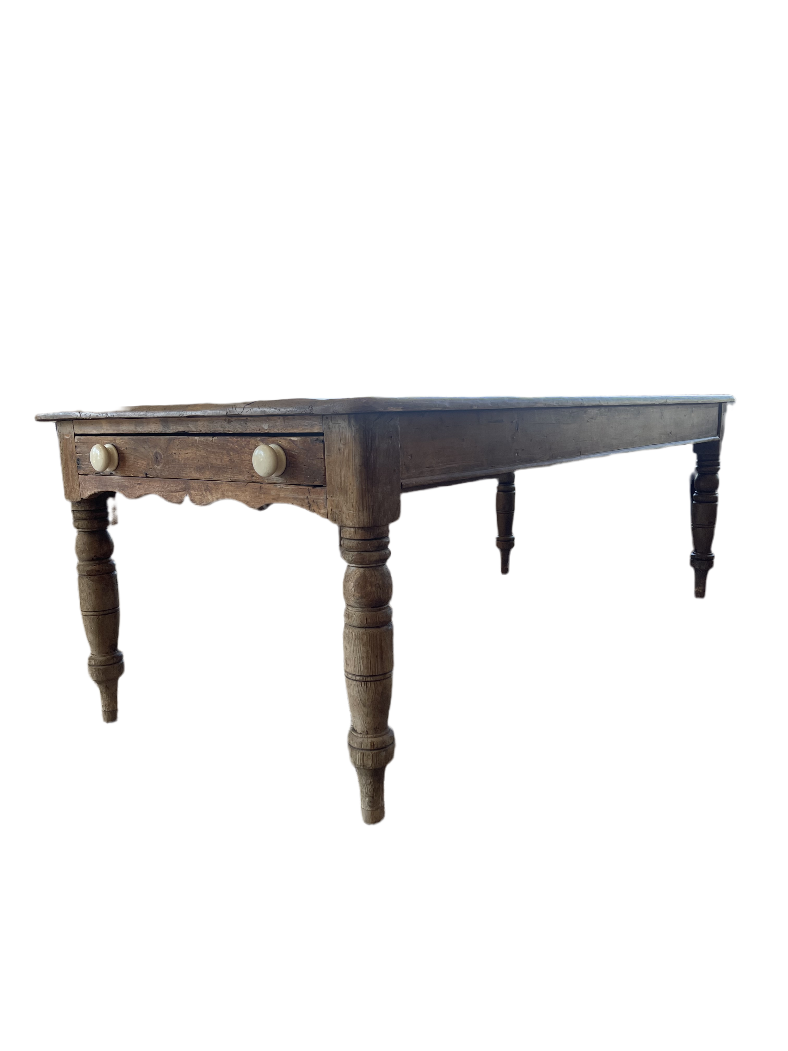 Antique Pine English Dining Table - FORD + ELM