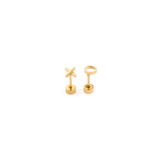 Hug + Kiss Stud Earrings - Hypoallergenic