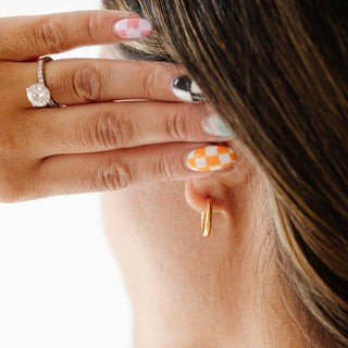 Endless Hoop Stud Earrings