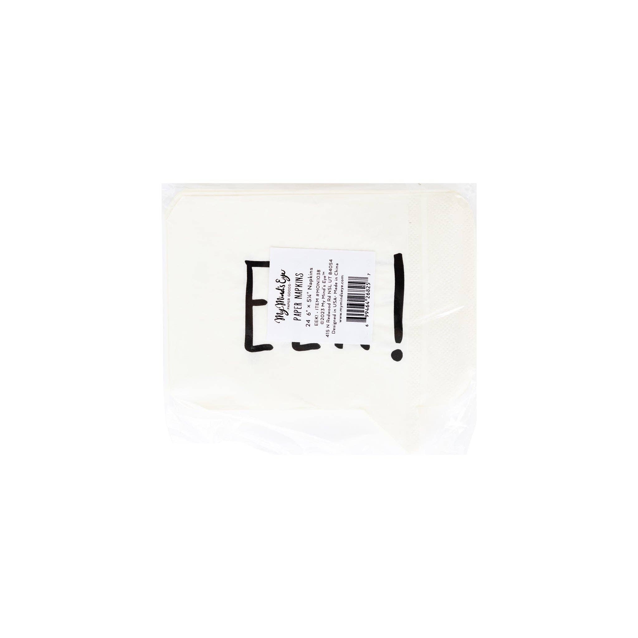 Eek! Shaped Dinner Napkin, 24 Pack