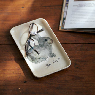 Lapin Linen Coated Tray by Isabelle Boinot