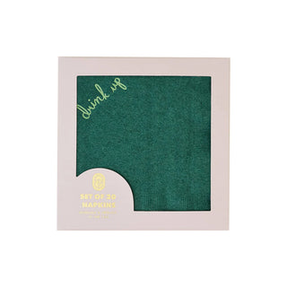Drink Up Cocktail Napkins - Set of 20