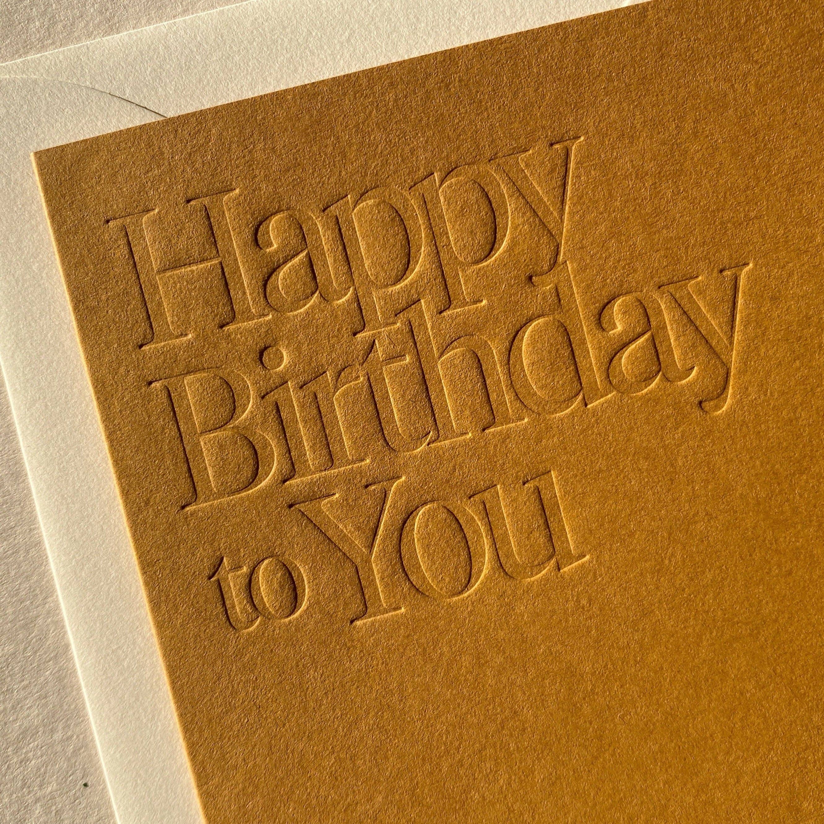 Happy Birthday No. 03: Single Card / Olive - FORD + ELM