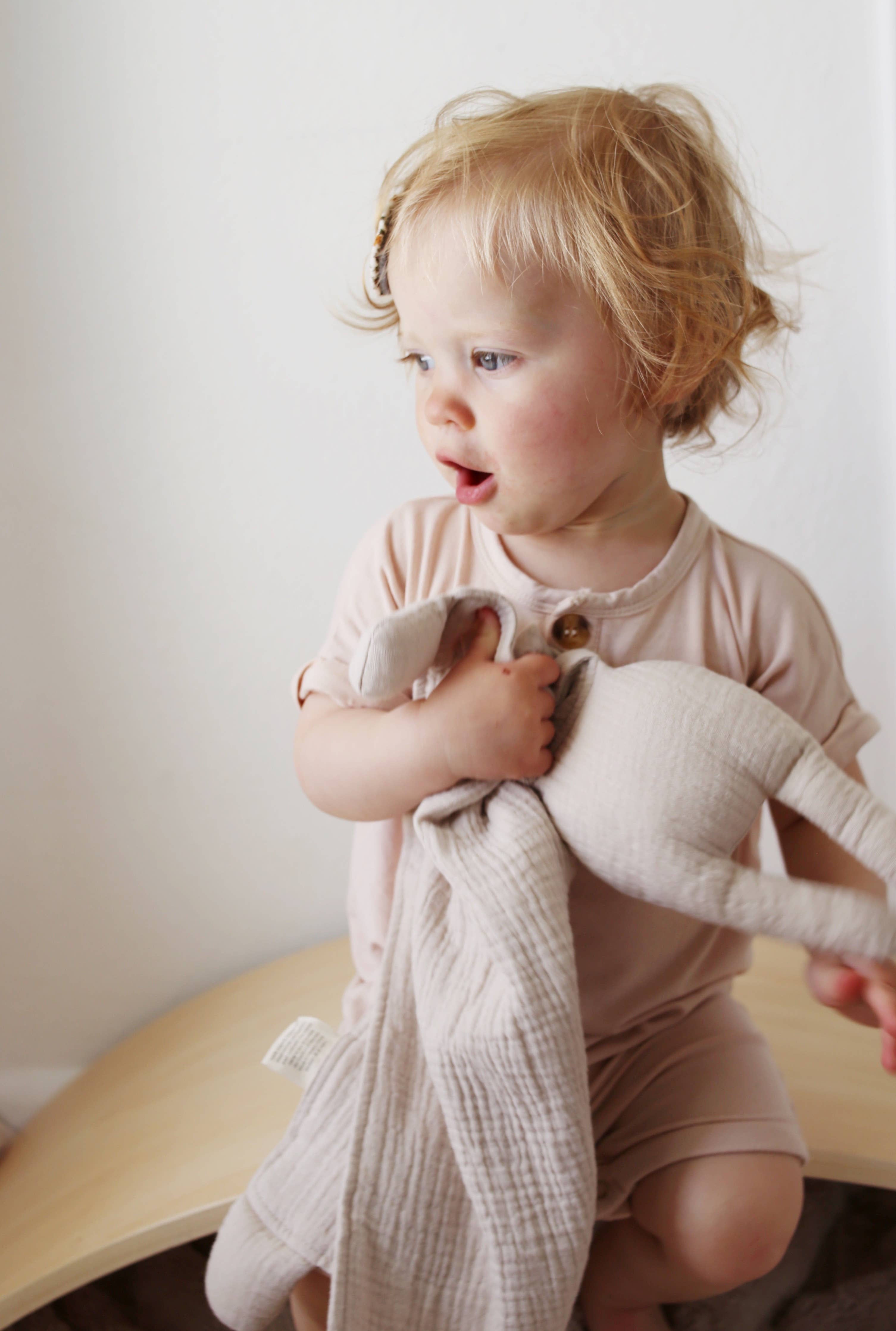 Bunny Lovey Blanket, Natural Sand - FORD + ELM