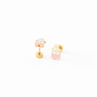 Ballet Slipper Stud Earrings - Hypoallergenic