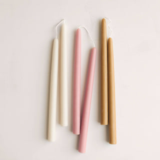 12" Beeswax Taper Candles