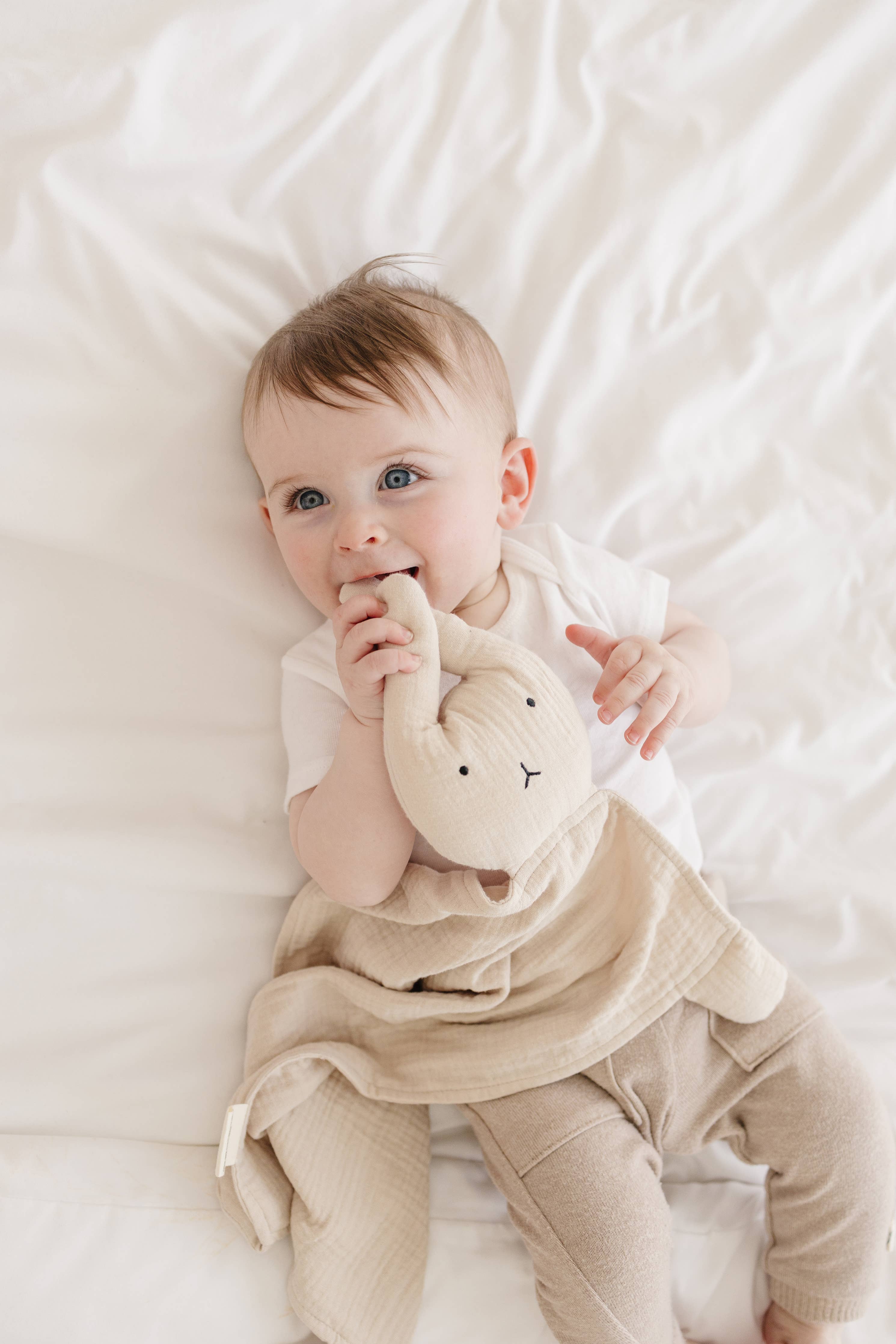 Bunny Lovey Blanket, Natural Sand - FORD + ELM