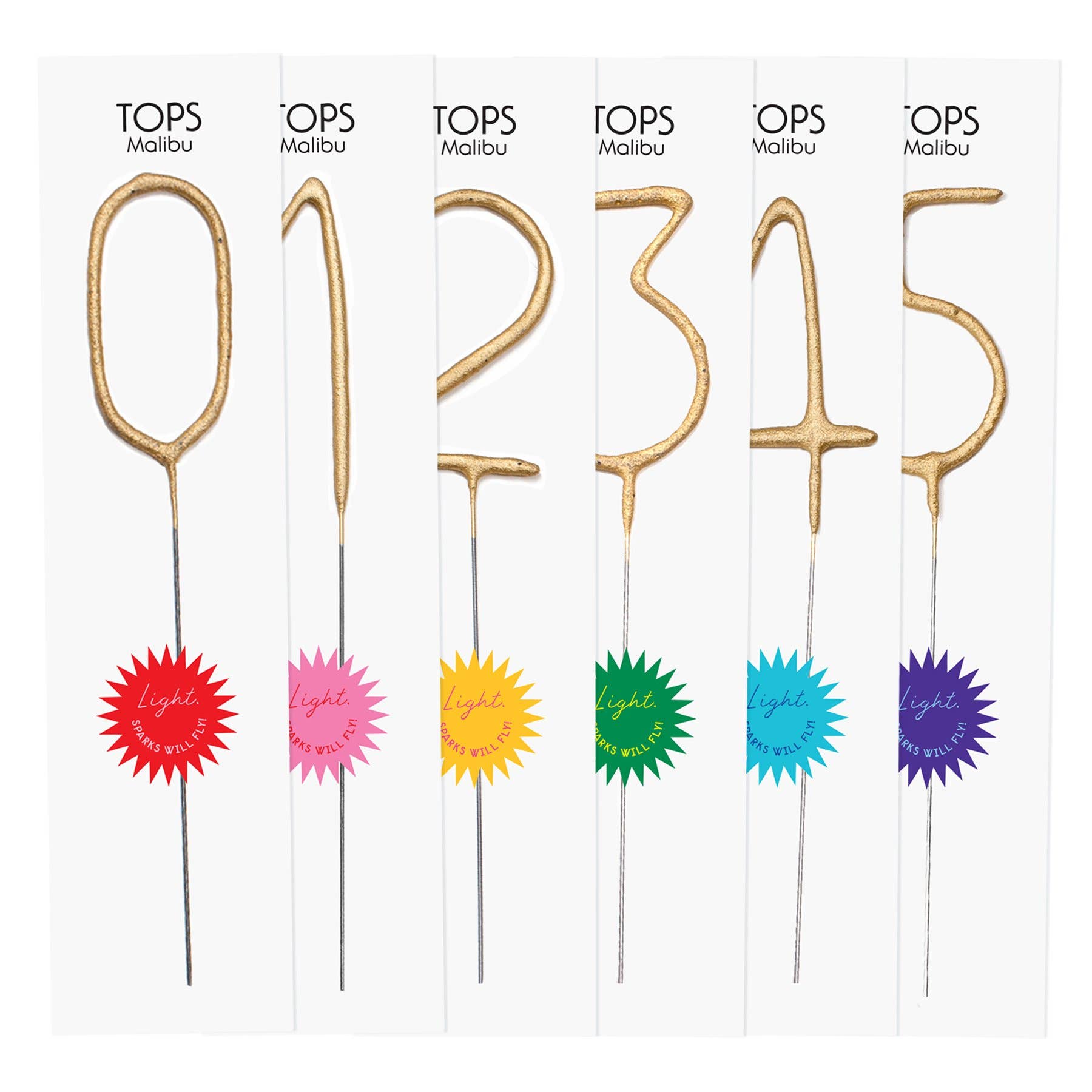 Gold Number Sparkler Wand Number - FORD + ELM