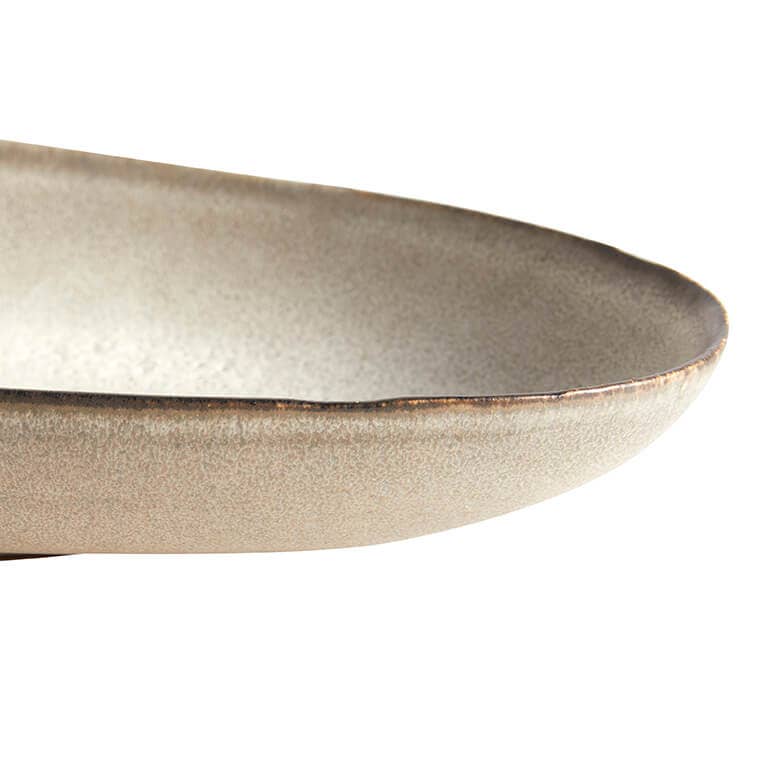 Ceramic Oval Tray, Oyster - FORD + ELM