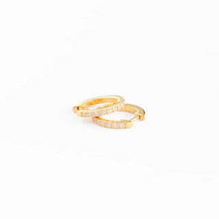 Gem Hoop Earrings - Hypoallergenic