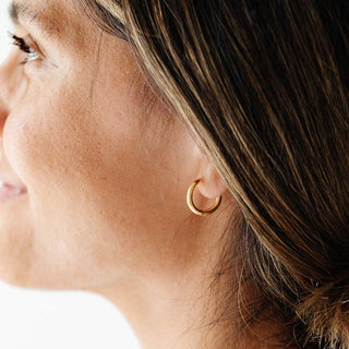 Endless Hoop Stud Earrings