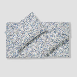 Floral patterned fabric on a light gray background