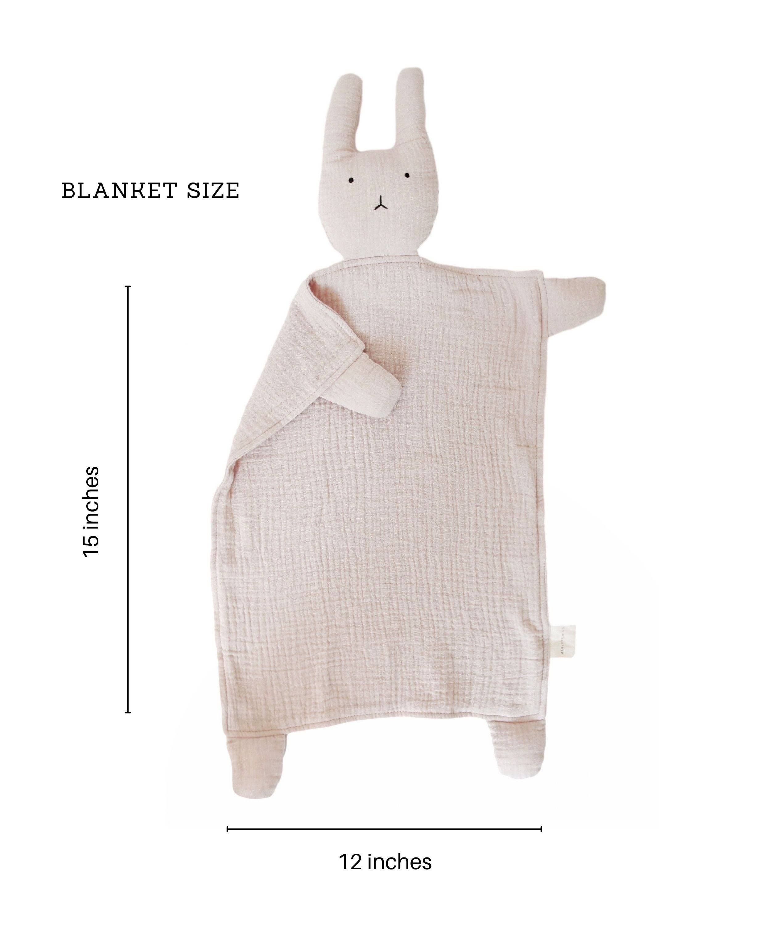 Bunny Lovey Blanket, Natural Sand - FORD + ELM