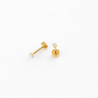 Mini Diamond Stud Earrings - Hypoallergenic