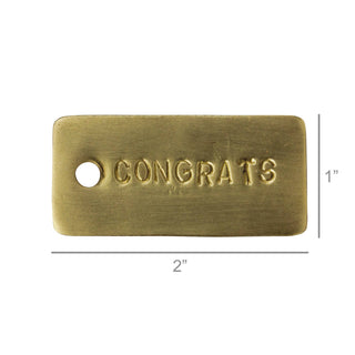 Brass Tag - Congrats