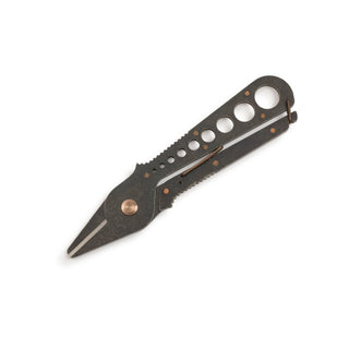 Multitool with knife blade on a white background