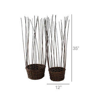 Willow Gathered Baskets