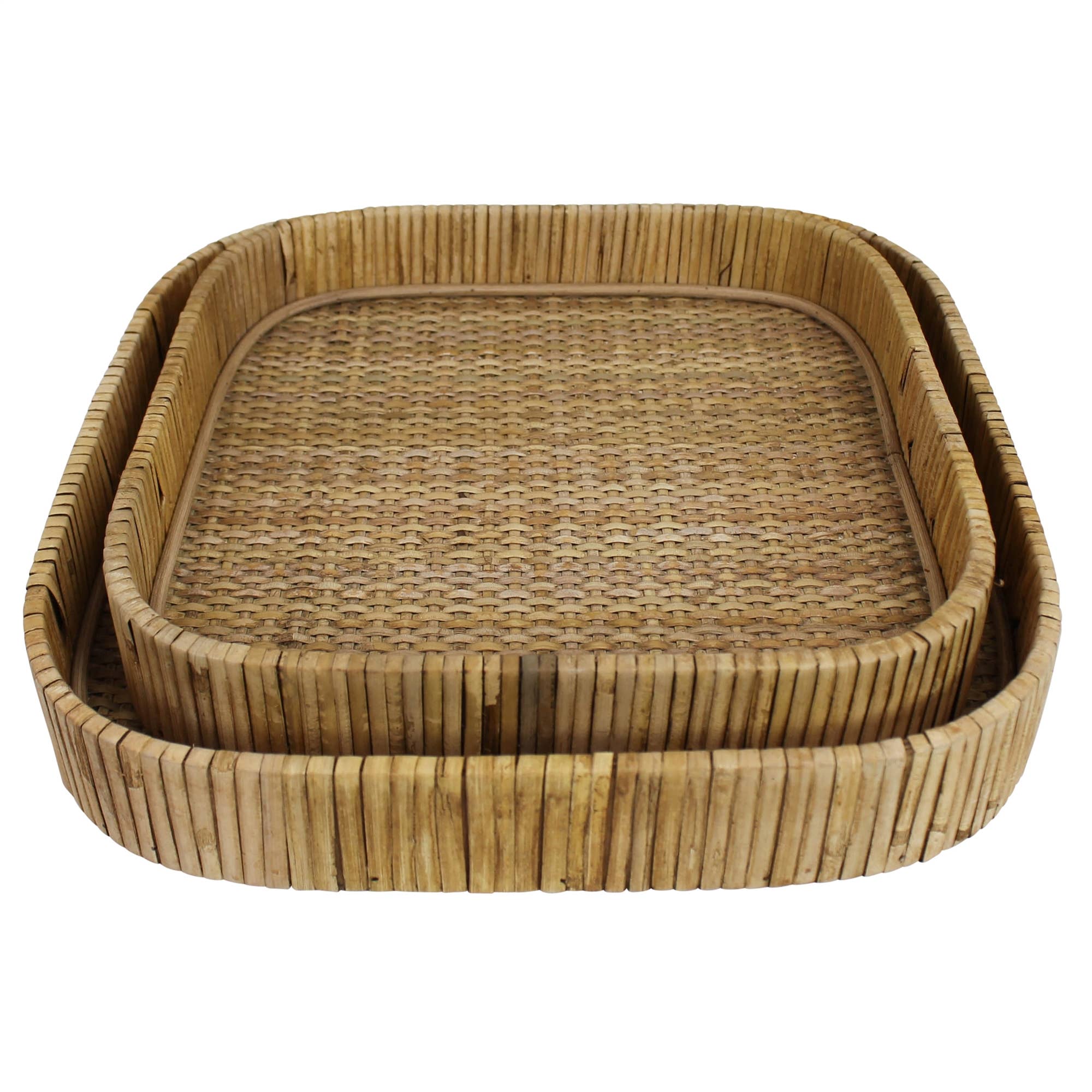 Cayman Tray, Rattan, Square - Large - FORD + ELM