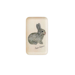 Lapin Linen Coated Tray by Isabelle Boinot