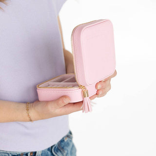 Pink Jewelry Travel Case