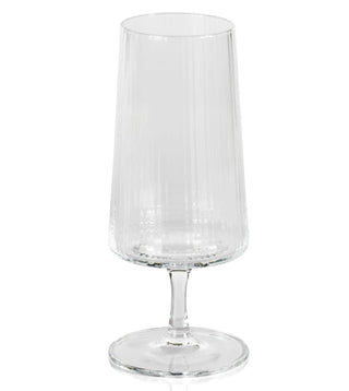 Fluted glass cocktail glass.