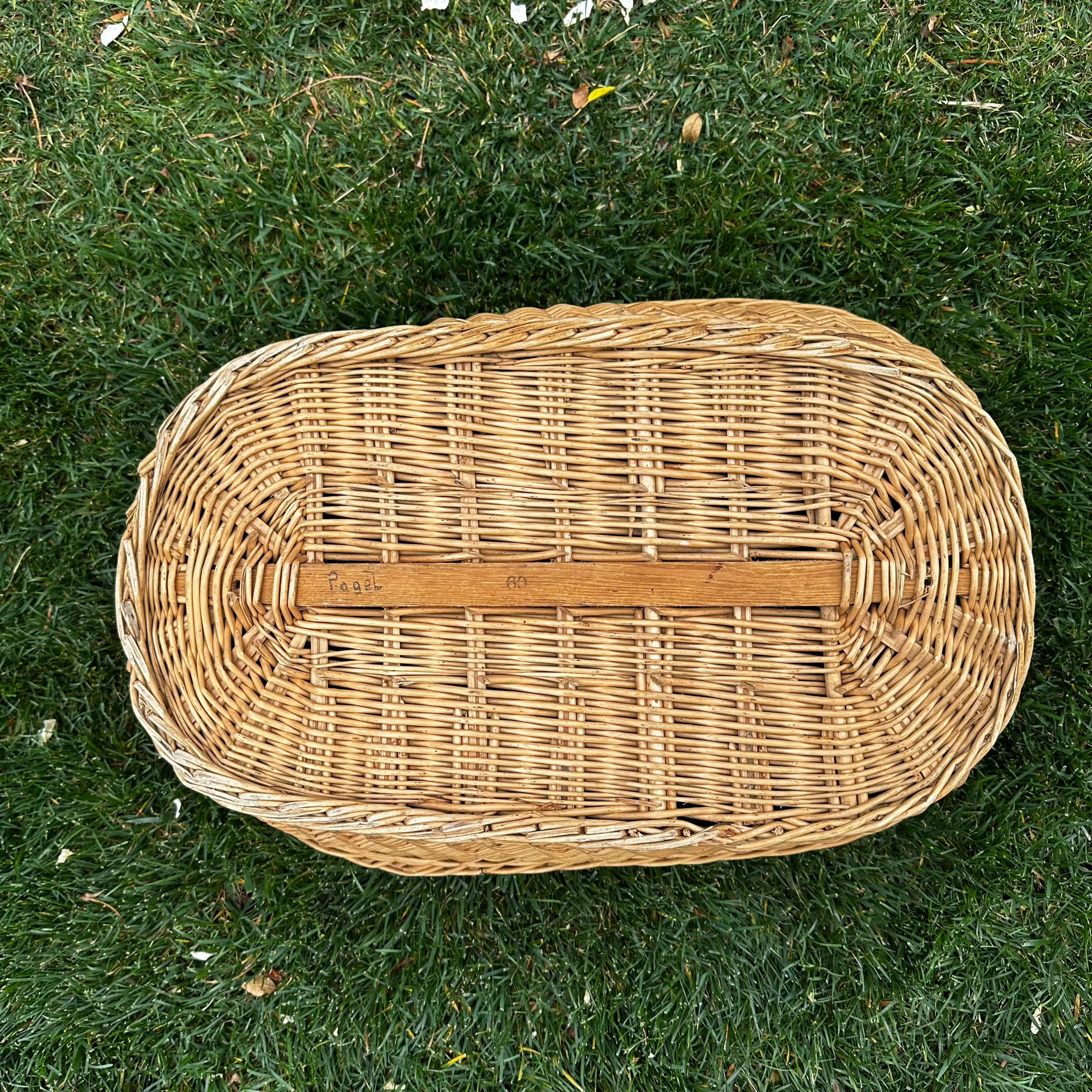 Vintage European Laundry Basket 1