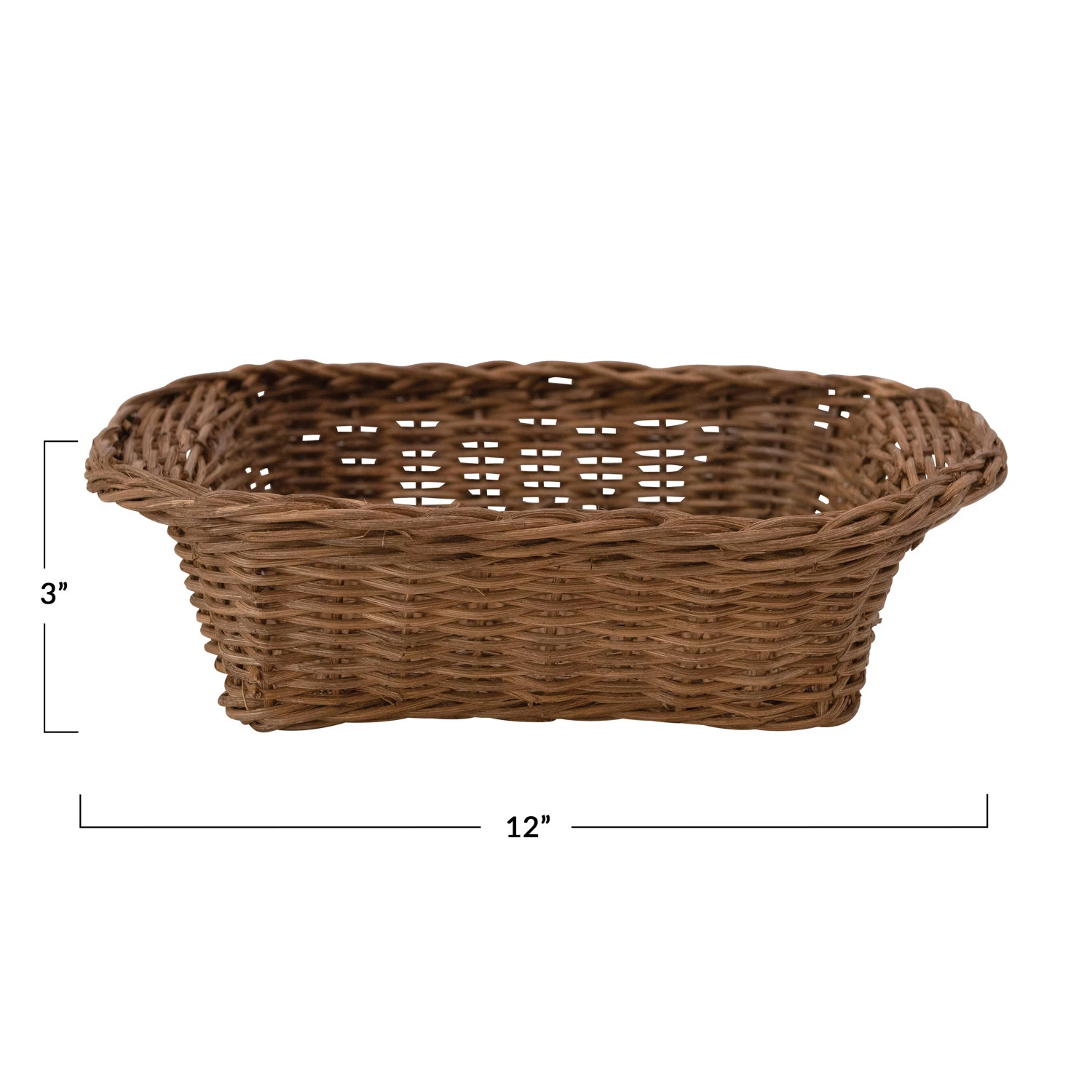 Hand-Woven Rattan Casserole Basket - FORD + ELM