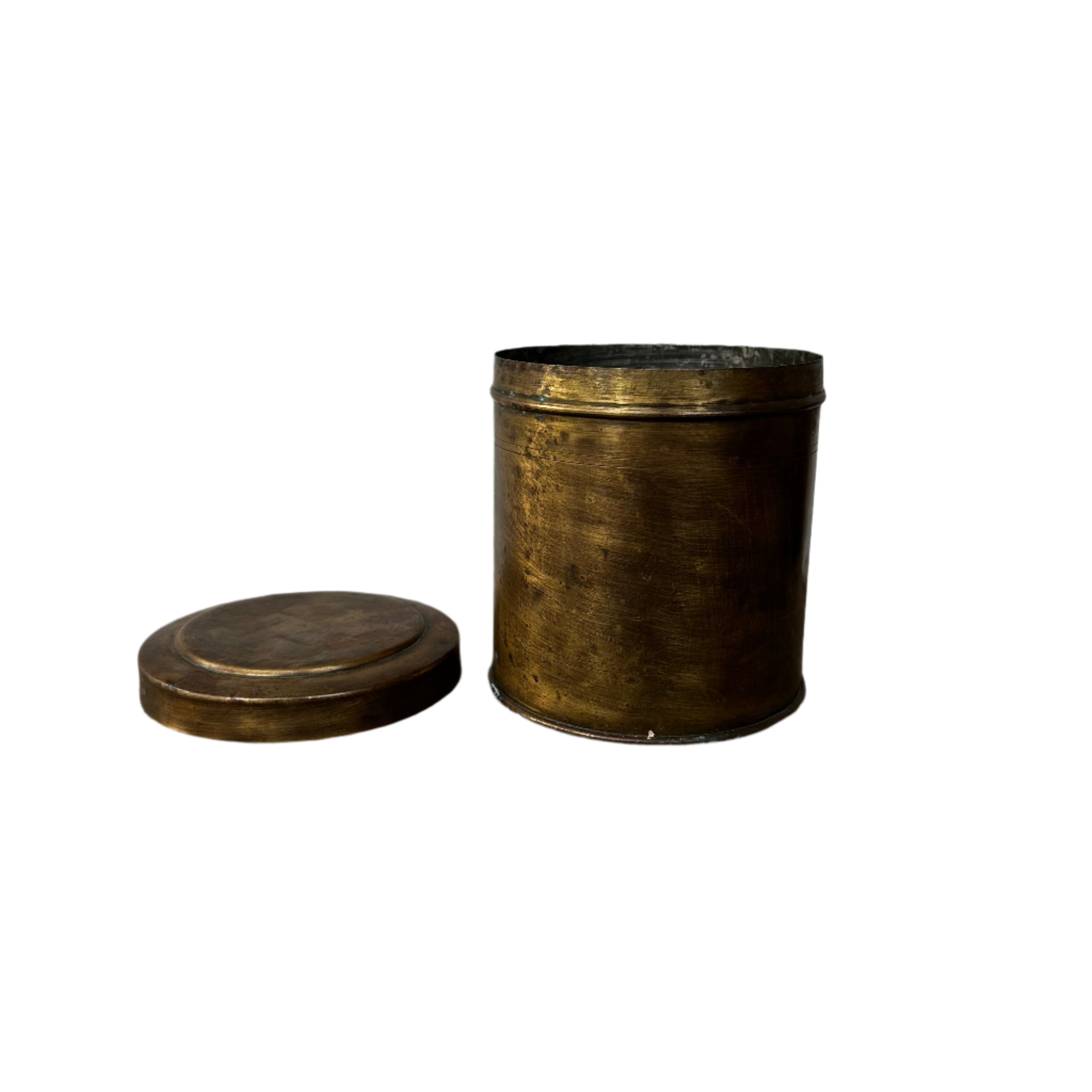 Vintage Brass Canister