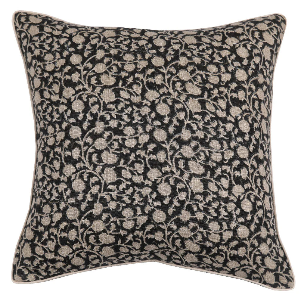 Pillow- Keya Noir 22x22 - FORD + ELM