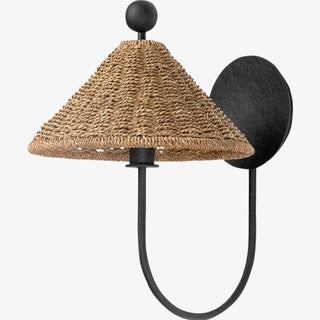 Layton Wall Sconce, Black - FORD + ELM