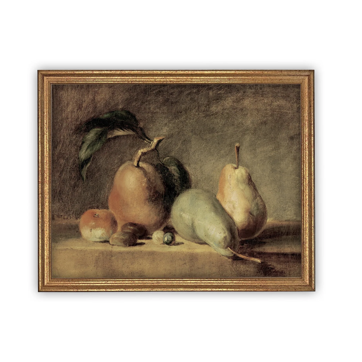 Vintage Framed Canvas Art Fruit Painting - 11x14 Minna - FORD + ELM